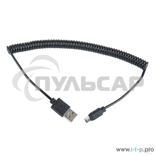 Кабель Cablexpert USB2.0 Pro, AM/microBM 5P, 1.8м, витой, черный, пакет (CC-mUSB2C-AMBM-6)