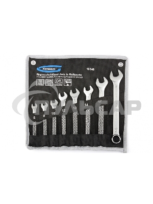 Набор комбинированных ключей GROSS 15148 (8 - 19 мм) 8 шт.