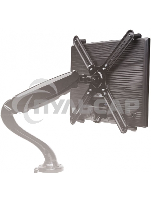 Кронштейн-адаптер для мониторов Arm Media LCD-M2 черный макс.7кг настольный поворот и наклон верт.перемещ.