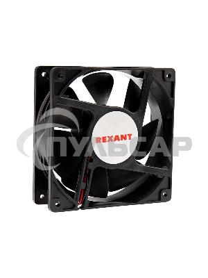 Вентилятор для корпуса Rexant RХ 12038MS 12 VDC черный, 120 мм, 2300 об/мин, 36 дБ, 2 pin
