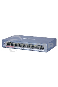 Коммутатор Hikvision DS-3E0109P-E/M(B) 9x100Mb 8PoE+ 58W неуправляемый