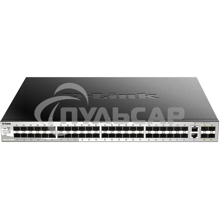Коммутатор DGS-3130-54S Managed L3 Stackable Switch 48x1000Base-X SFP, 2x10Gbase-T, 4x10Gbase-X SFP+, CLI, 1000Base-T Management, RJ45 Console, USB, RPS, Dying Gasp