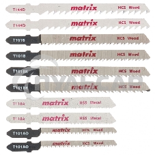 Набор полотен Matrix для электролобзика универсальный, 10 шт, T-SET1003