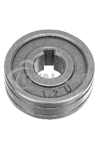 Подающий ролик, U профиль под алюминиевую проволоку 1,0-1,2 мм, 2 шт Denzel