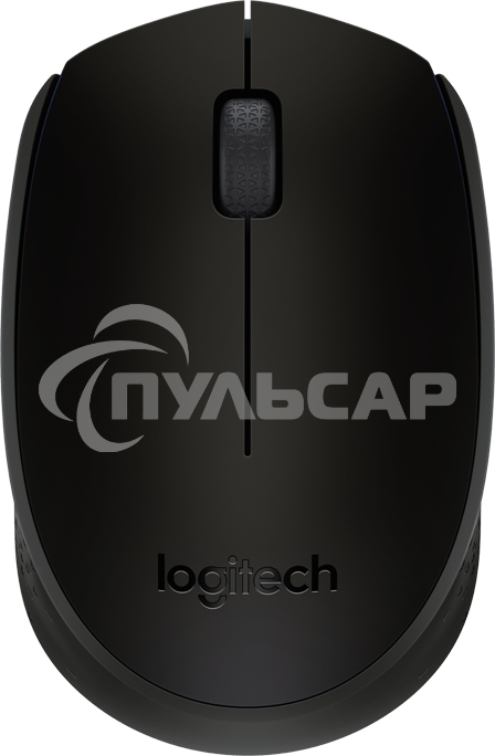 Мышь беспроводная Logitech M171 черный/серый, 1000 dpi, радиоканал, USB, кнопки - 3