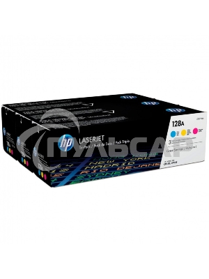 Картридж лазерный комплект HP CF371AM голубой/пурпурный/желтый для LaserJet PRO CP1525N/CP1525NW (3 х 1300)