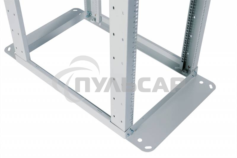 Стойка двухрамная ЦМО СТК-С-42.2.750 42U 560ммX1035мм направл.закл.гайки 400кг серый