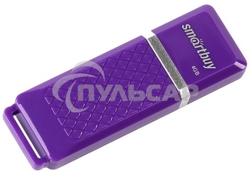 Флешка USB Smartbuy 4 Gb USB <USB 2.0> Smartbuy Quartz series Violet (SB4 GbQZ-V)