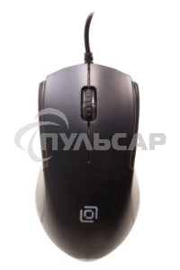 Мышь проводная Oklick 245M черный, 1000 dpi, USB, кнопки - 3