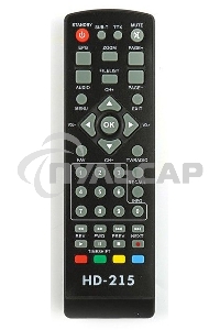 Ресивер эфирный цифровой Эфир DVB-T2 HD HD-215 пластик, дисплей DOLBY DIGITAL,