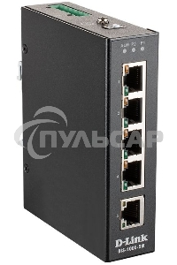 Промышленный неуправляемый коммутатор D-Link DIS-100E-5W/A1A с 5 портами 10/100Base-TX, функцией энергосбережения и поддержкой QoS