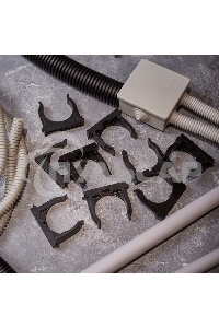 Крепеж-клипса для монтажного пистолета Ø 50 мм, черная (25 шт/уп) Rexant