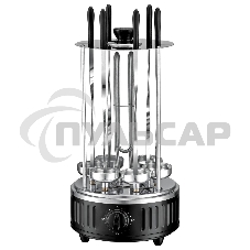 Электрошашлычница BBK BBQ603T нержавеющая сталь/черный