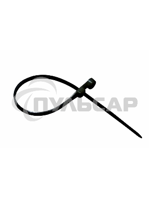 Хомут-стяжкa нейлоновая под винт Rexant 100x3,6 мм, черная, упаковка 100 шт.