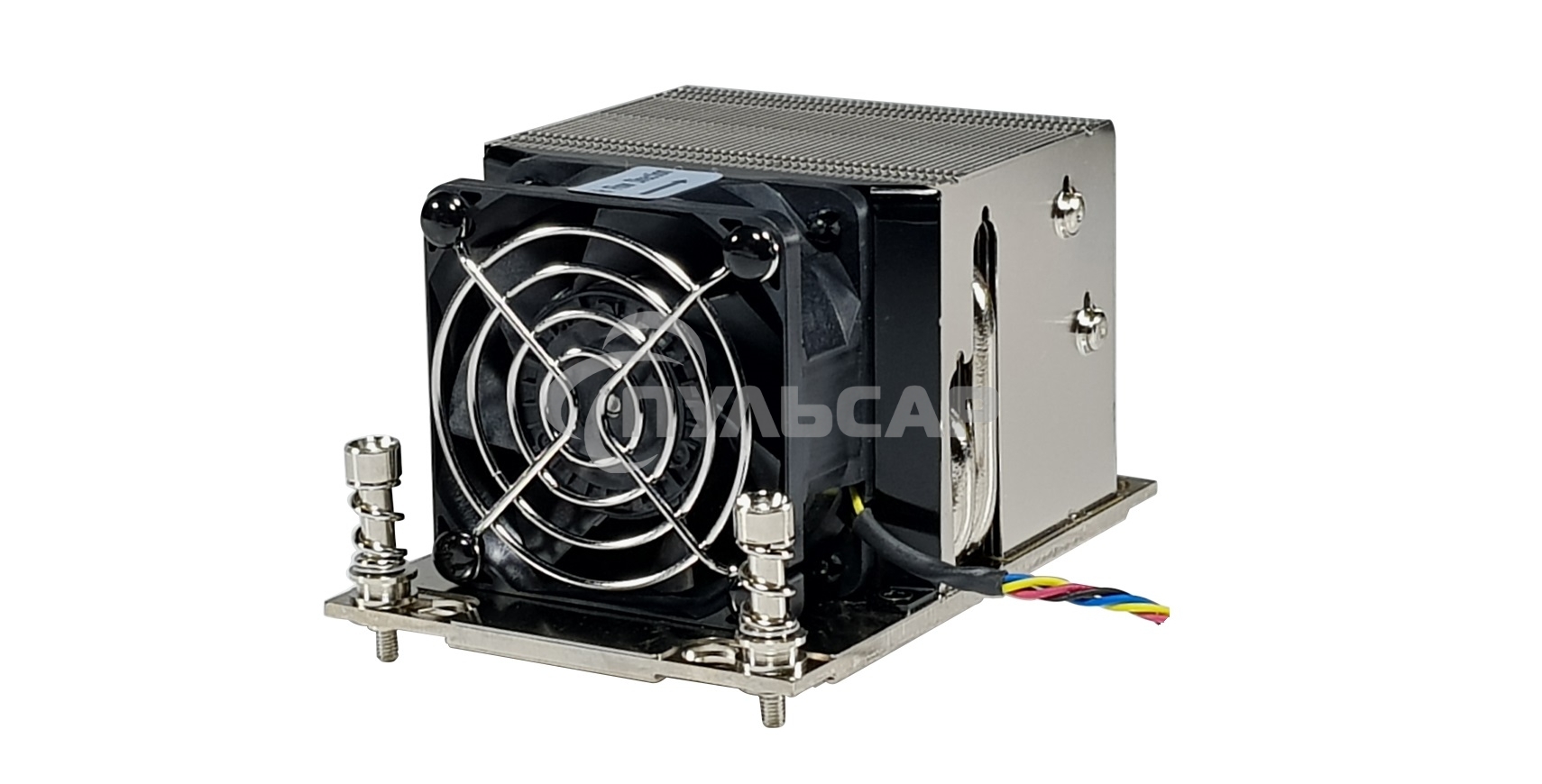 Кулер для сервера Ablecom ACL-S20080 серебристый, 60 мм, алюминий/медь, 8400 об/мин, 52 дБ, 4 pin, 290 Вт, 64 мм