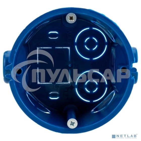 Коробка установочная С3 d68x45 для твердых стен (с саморезами и стык. узлами) IEK UKT10-068-045-000-A-S-UO