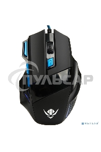 Мышь проводная Nakatomi MOG-21U черный, 2400 dpi, USB, кнопки - 7