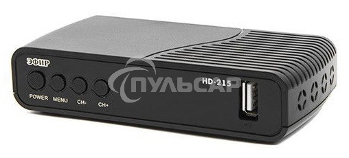 Ресивер эфирный цифровой Эфир DVB-T2 HD HD-215 пластик, дисплей DOLBY DIGITAL,