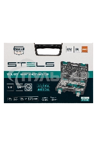 Набор инструментов 82 предмета, 12 гранные головки STELS 14117