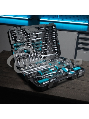 Набор инструментов 115 пред., 120 зубьев, CrV, 1/4