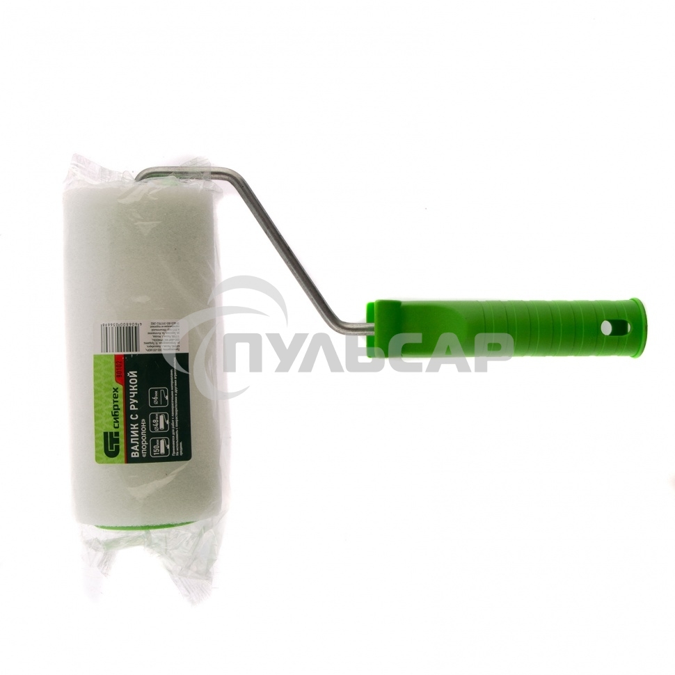 Валик ПОРОЛОН с ручкой, 150 мм, D - 48 мм, D ручки - 6 мм Россия Сибртех