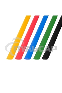 Термоусаживаемые трубки Rexant 8,0/4,0 мм, набор пять цветов, упаковка 50 шт. по 1 м