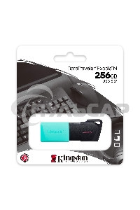 Флешка USB Kingston 256 Gb DataTraveler DTXM DTXM/256 Gb USB 3.2 черный/зеленый