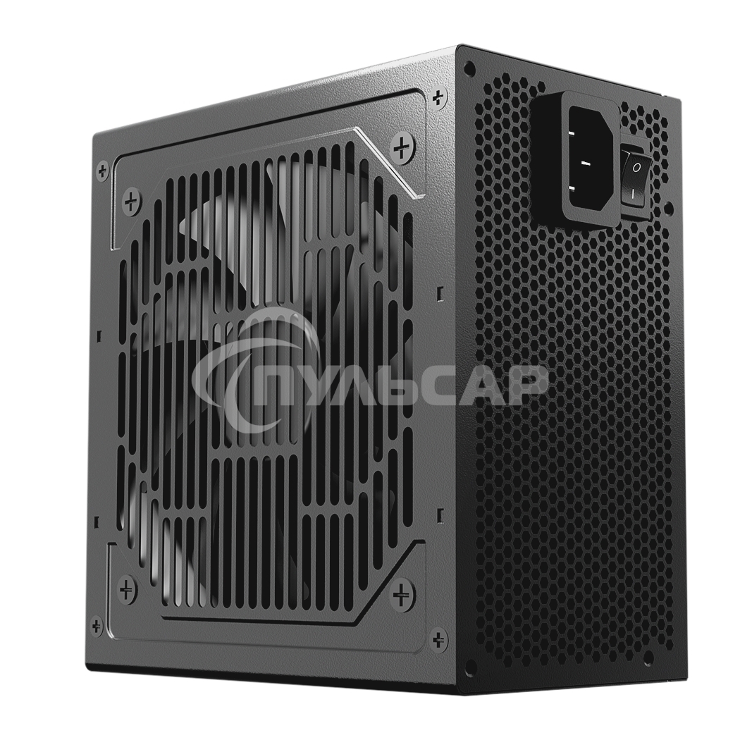Блок питания PCCOOLER, 550W 80+ белый (ATX, ATX 2.4, Non-modular, 1x24(20+4)pin 550мм, 1xCPU*2 8(4+4)pin 610+150мм, 1xPCIe*2 8(6+2)pin 510+150мм, 2xSATA*3+MOLEX4pin*1 450+150+150+150мм, Active, 120x120мм, 140x150x86mm, APFC, OVP, SCP, OPP (140-160%, 2ms d