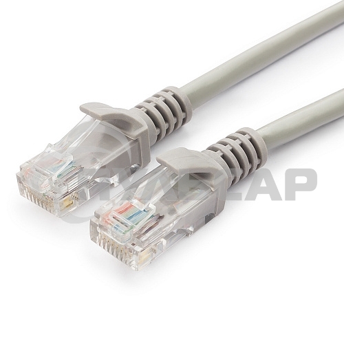 Патч-корд UTP Cablexpert кат.5e, 2м, литой, многожильный (серый)