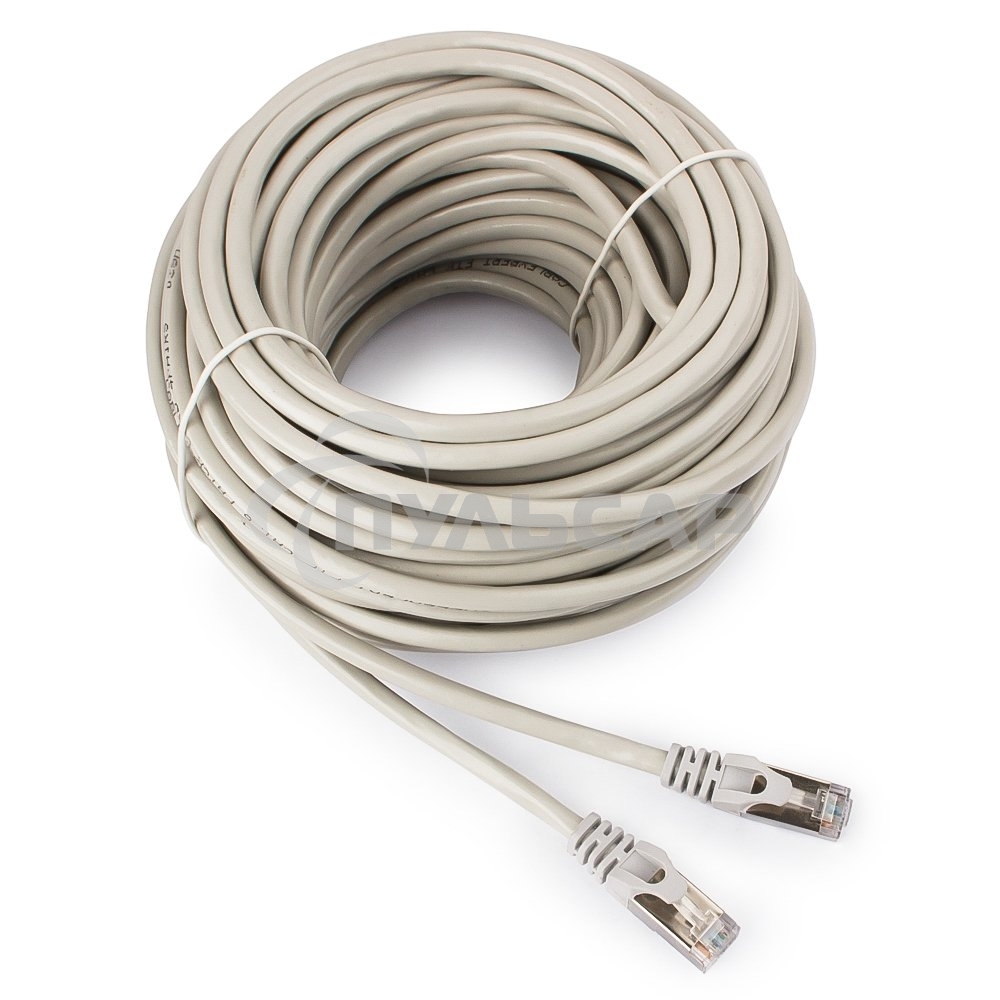 Патч-корд FTP Cablexpert кат.6, 20м, литой, многожильный (серый)