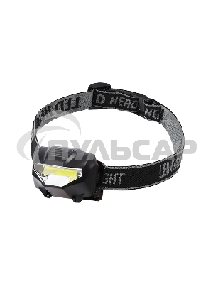 Фонарь налобный поворотный СОВ + зеркальный рефлектор, 3 Вт, 3 х ААА