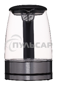 Чайник электрический Starwind SKG5210 1.7л. 2200Вт черный/серебристый (корпус: стекло)