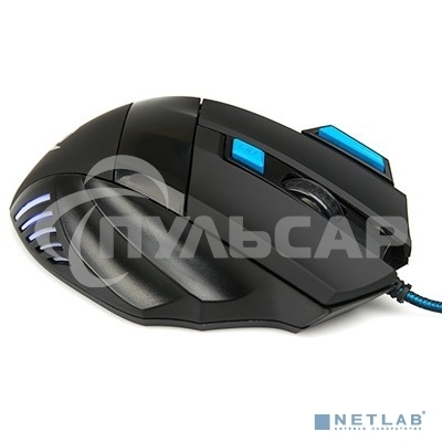 Мышь проводная Nakatomi MOG-21U черный, 2400 dpi, USB, кнопки - 7