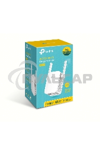 Усилитель TP-Link Wi-Fi AC750 Wi-Fi Range Extender, Wall Plugged,433Mbps at 5GHz + 300Mbps at 2.4GHz, 802.11ac/a/b/g/n, 1 10/100M LAN, WPS button, 2 fixed antennas поставляется без кабеля RJ-45