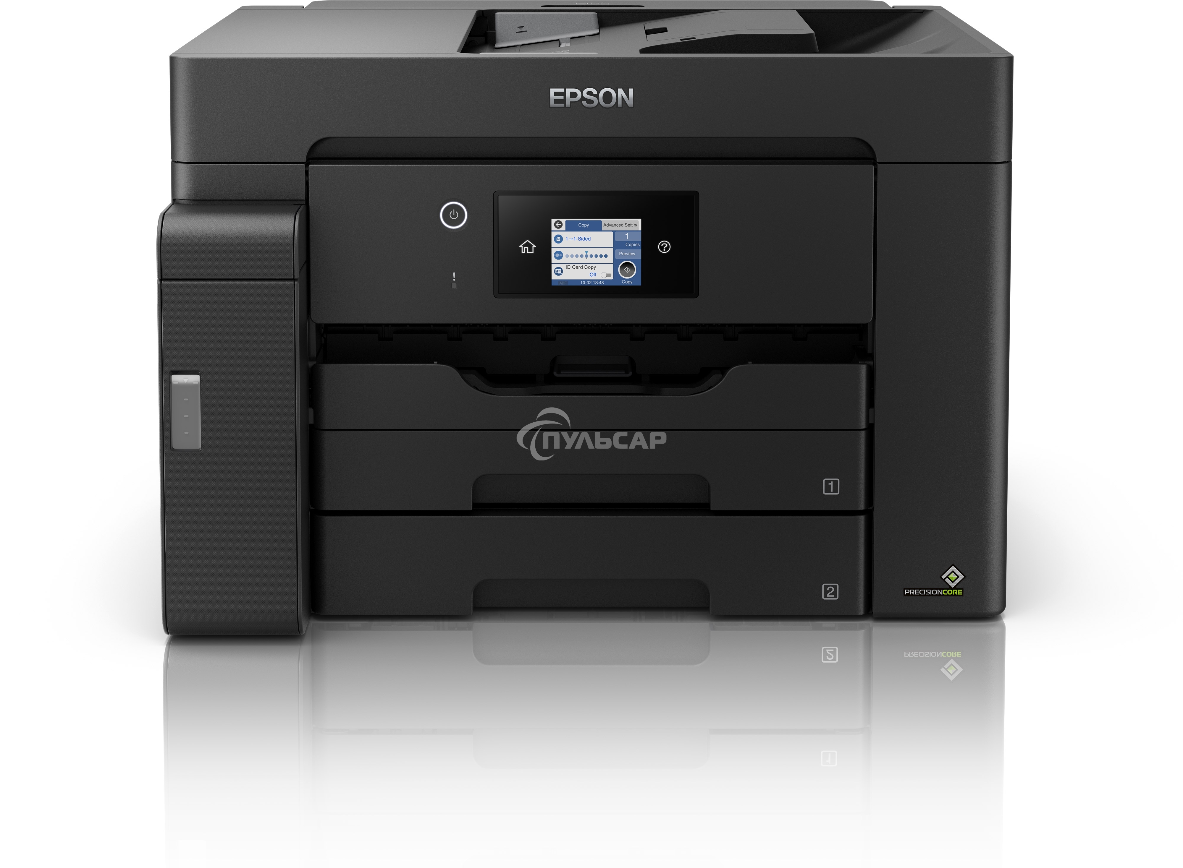 МФУ струйное Epson M15140 (C11CJ41404), A3+, ч/б, печ. до 25 стр/мин., скан. до 26 стр/мин., 2400 x 4800 dpi (печать) 1200x2400dpi (скан.), USB, RJ-45, Wi-Fi
