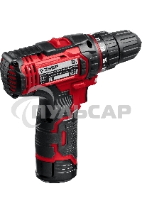 Дрель-шуруповерт ЗУБР ДШЛ-125-22, Аккумуляторная, 12В, 2 АКБ, Кейс