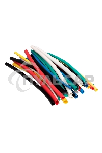 Набор трубок термоусадочных ТУТ 1/0.5; 1.5/0.75; 2/1; 2.5/1.25; 3/1.5 (6 цветов по 5шт 100мм) PROxima EKF tut-n-2-r