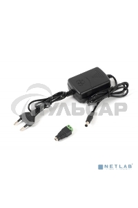 Источник питания Mollusk-VR 12/2 12В, 2А. Сетевой диапазон 110-245В провод с вилкой Mollusk-VR 12/2 power supply 12V, 2A. Mains range 110-245V wire with plug