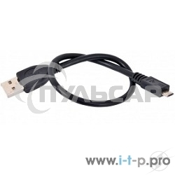 Кабель USB 2.0 Pro Gembird/Cablexpert AM/microBM 5P, 0.3м, экран, черный, пакет CCP-mUSB2-AMBM-0.3M
