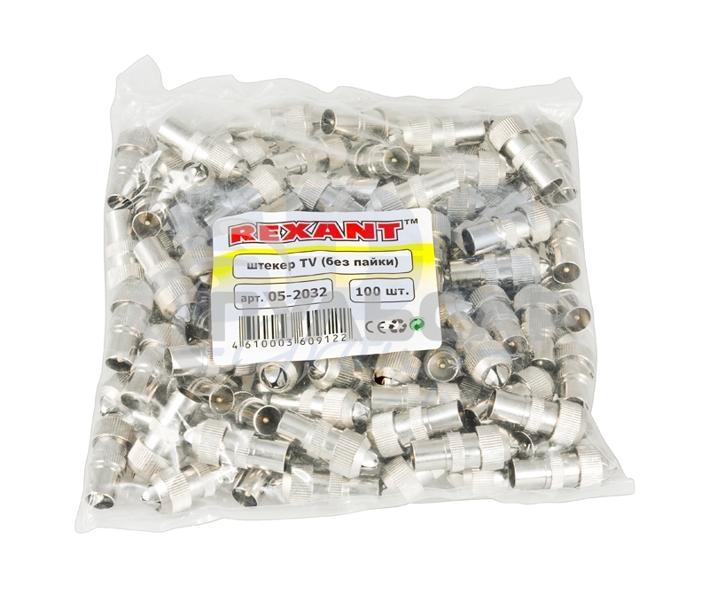 Разъем гнездо TV без пайки Металл 