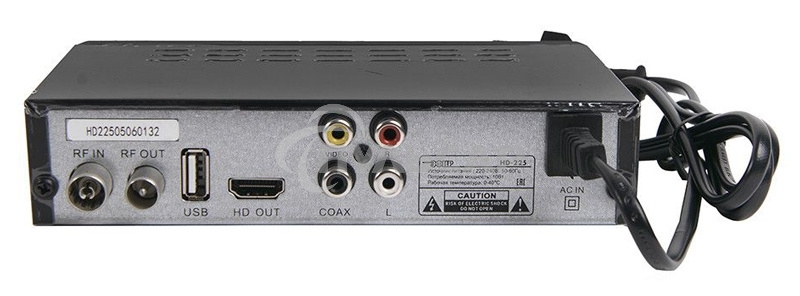 Ресивер эфирный цифровой DVB-T2/C HD HD-225 метал, дисплей DOLBY DIGITAL, Эфир