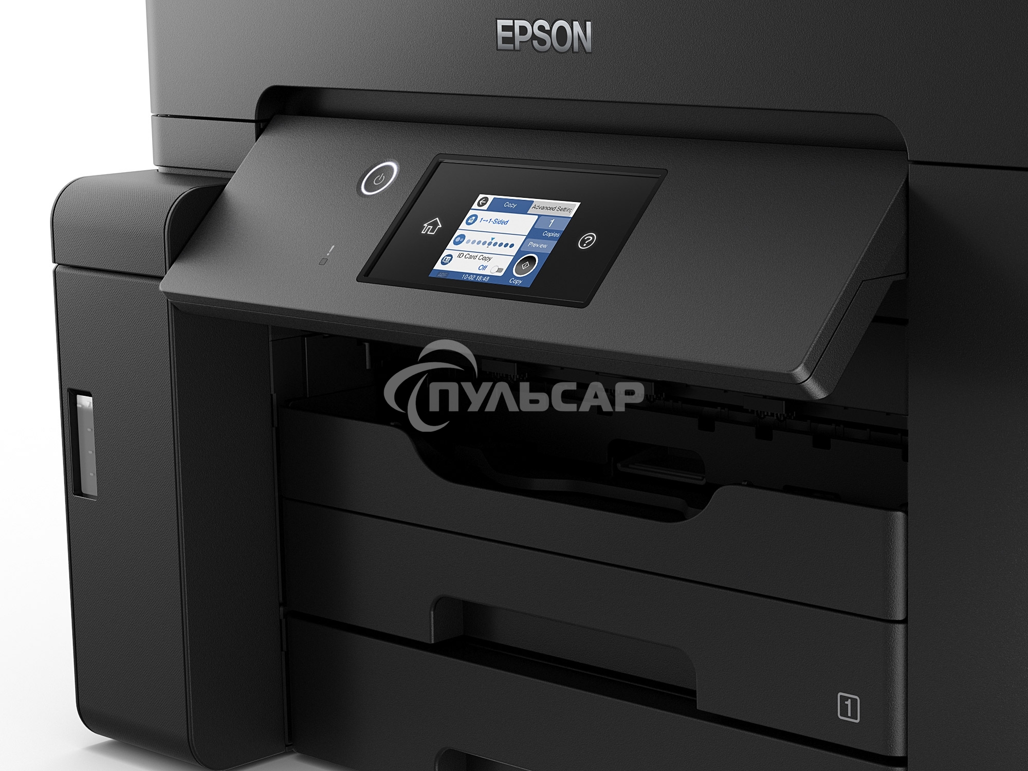 МФУ струйное Epson M15140 (C11CJ41404), A3+, ч/б, печ. до 25 стр/мин., скан. до 26 стр/мин., 2400 x 4800 dpi (печать) 1200x2400dpi (скан.), USB, RJ-45, Wi-Fi