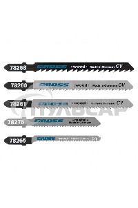 Набор полотен для электролобзика универсальный, 5шт., Gross