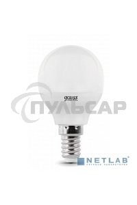 Лампа светодиодная LED Gauss 10Вт E14 220В 4100К Elementary шар 53120
