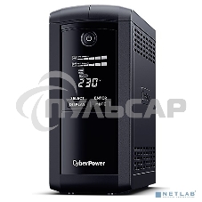 Источник бесперебойного питания UPS CyberPower VP1000EILCD Line-Interactive 1000VA/550W USB/RS-232/RJ11/45 (6 IEC С13)