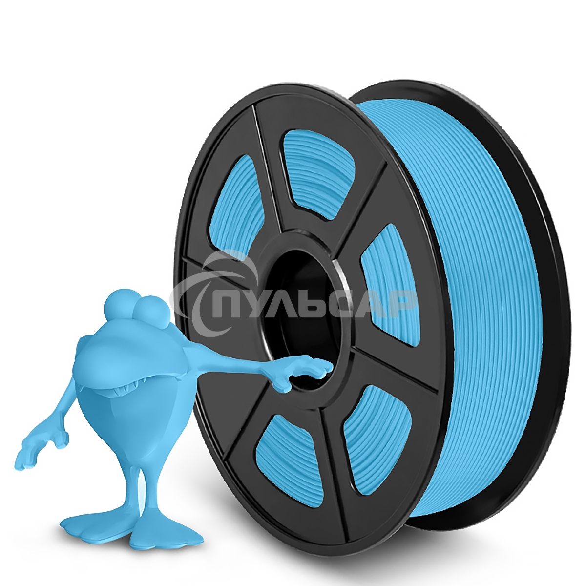 Филамент NVPRINT PLA Matte Light Blue для 3D печати диаметр 1.75мм  длина 330 метров  масса 1 кг
