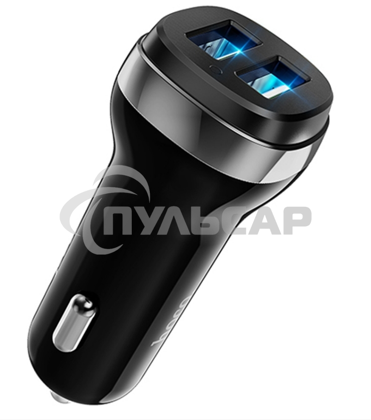 Автомобильная зарядка HOCO Z40 Superior, 2xUSB, 2.4A, черный