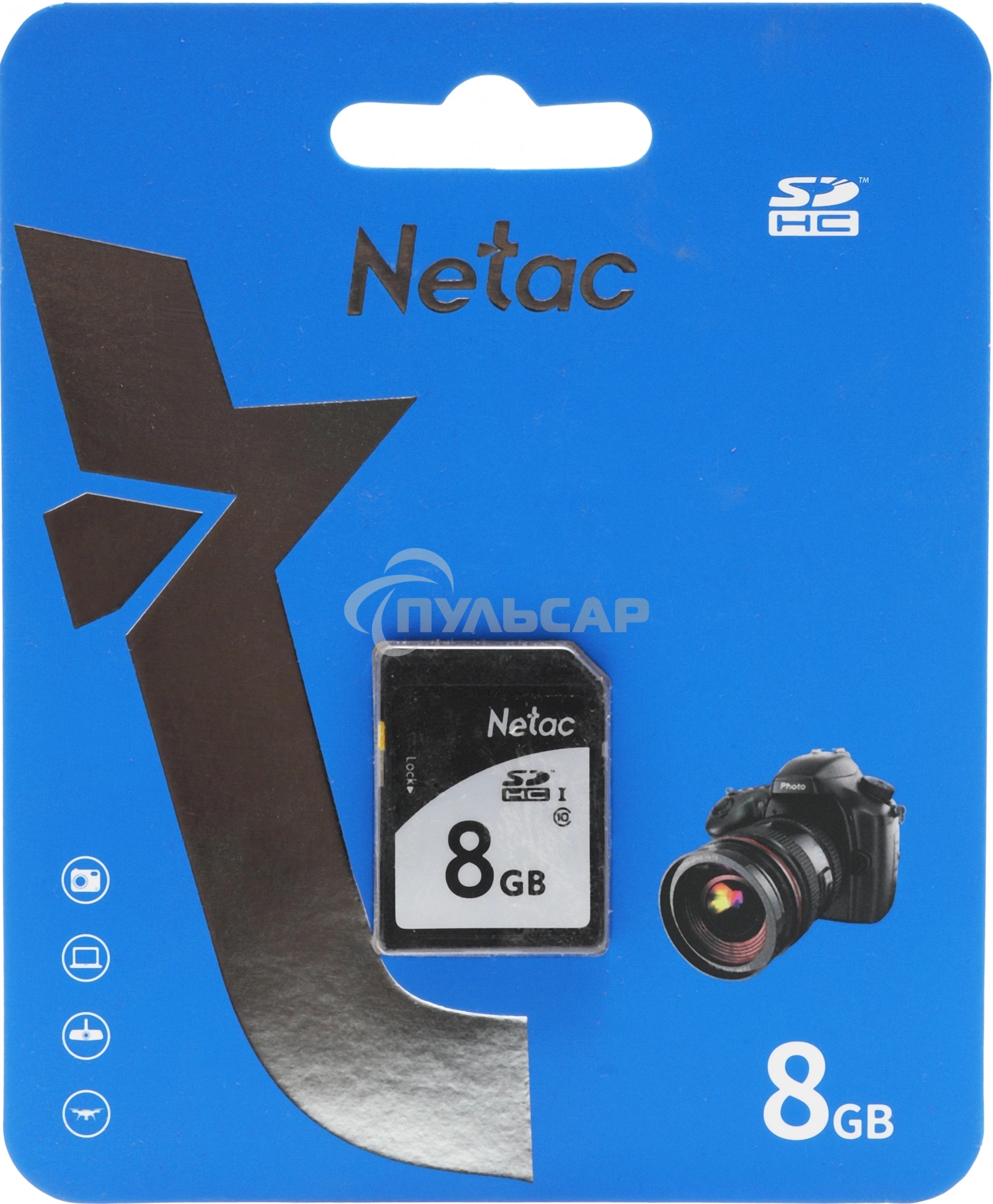 Флеш карта SDHC 8Gb Netac P600 <NT02P600STN-008G-R>