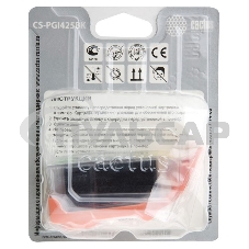 Картридж струйный Cactus CS-PGI425BK черный (16 мл) для Canon Pixma iP4840/MG5140/5240/6140/8140/MX884