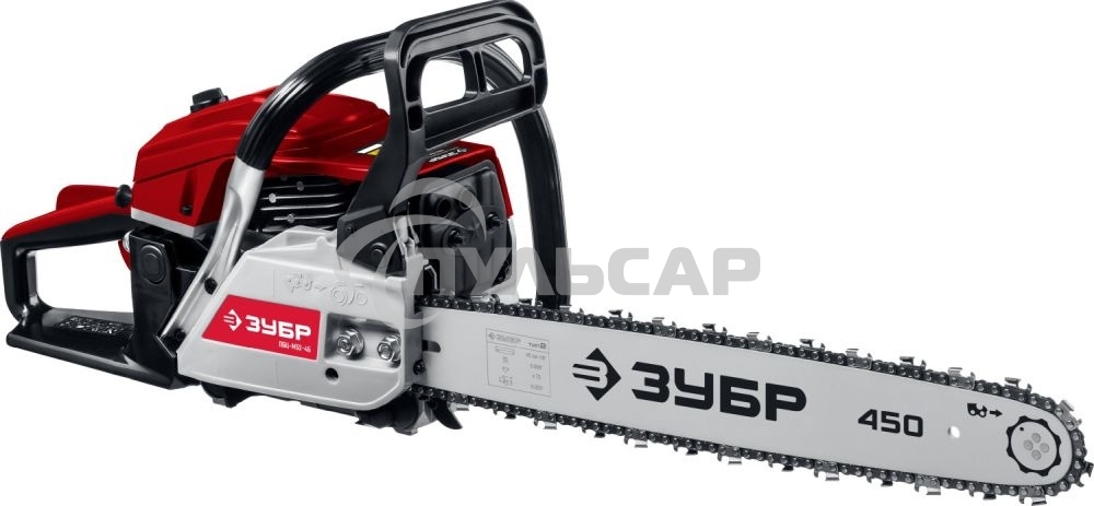 Бензопила Зубр ПБЦ-М52-45, 52 см3, шина 45 см
